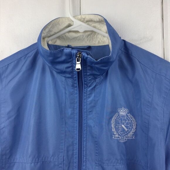 Ralph Lauren Jacket Windbreaker Baby Blue, Crest Logo, Size Medium - Picture 5 of 14